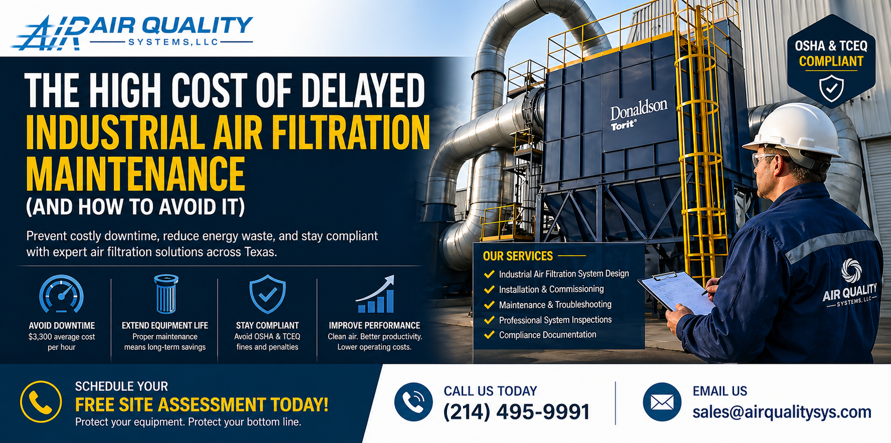 industrial air filtration system design in dallas