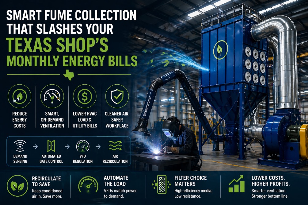 fume extraction system design and installation in dallas - air quality system sys